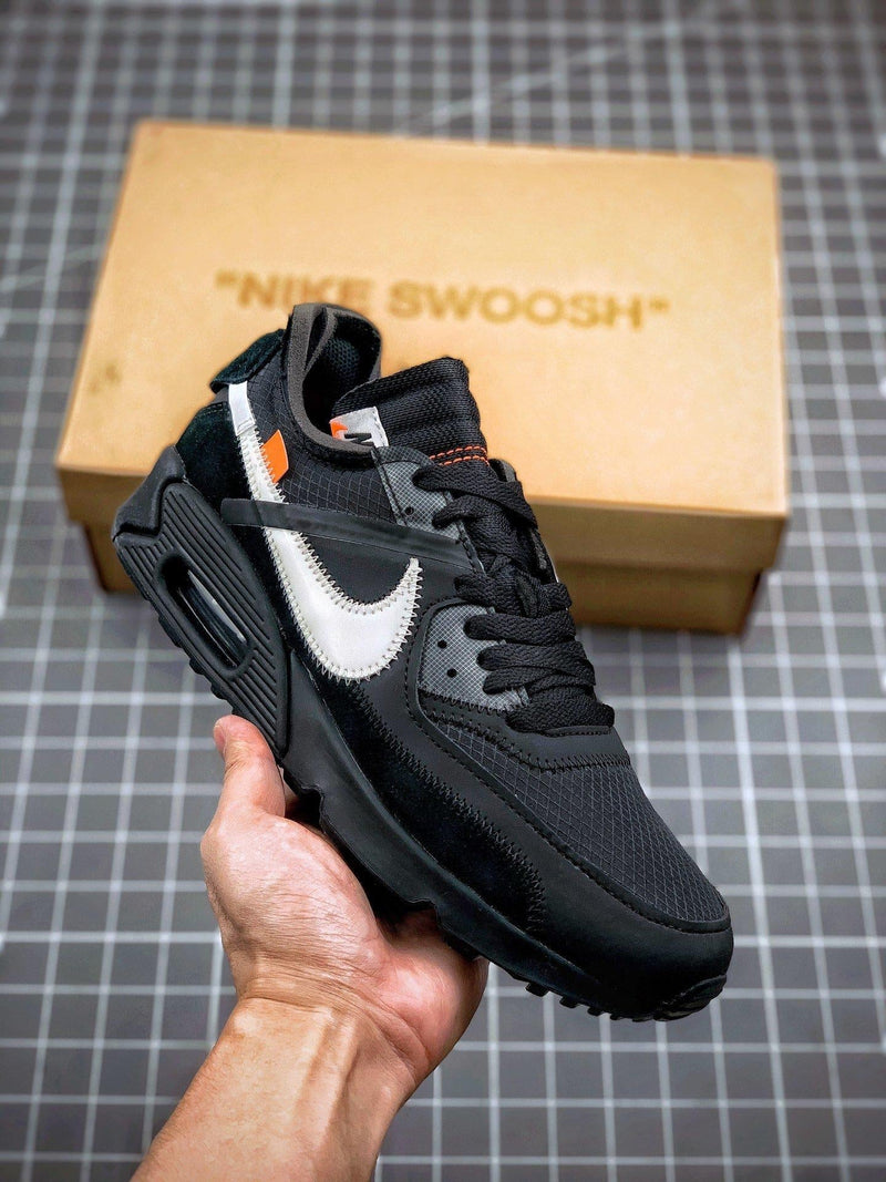 Tênis Nike Air Max 90 x OFF-White "Black" - Rei da Pelada