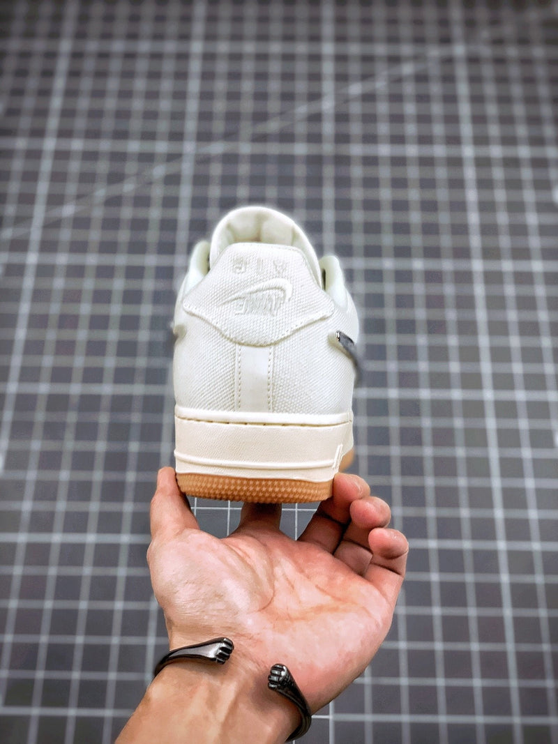 Tênis Travis Scott x Nike Air Force 1 Low 'White Sail' - Rei da Pelada