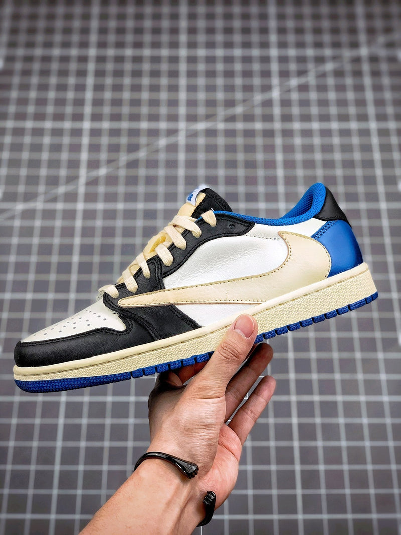 Tênis Travis Scott x Nike Air Jordan 1 Low 'Fragment Design' - Rei da Pelada