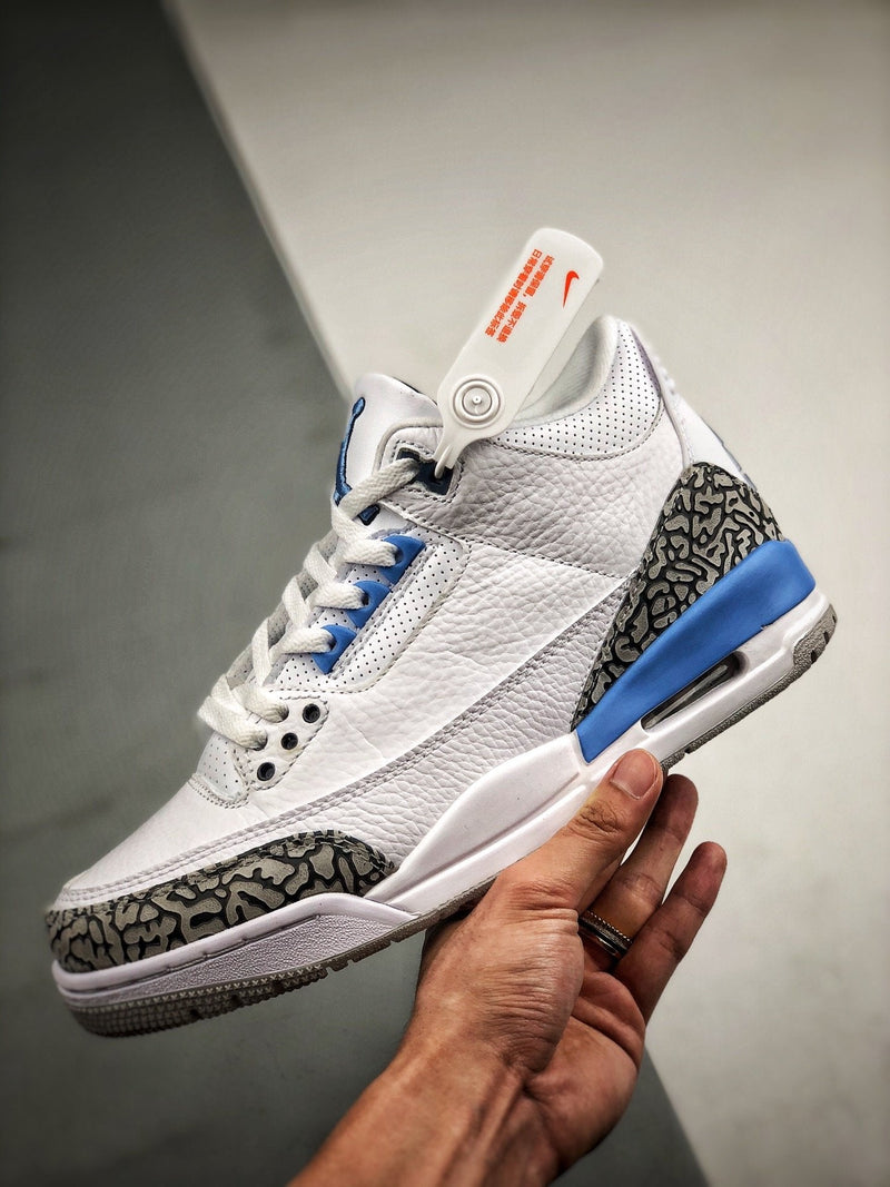 Tênis Nike Air Jordan 3 Retro "Valor Blue" - Rei da Pelada