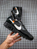 Tênis Nike Air Max 90 x OFF-White "Black" - Rei da Pelada