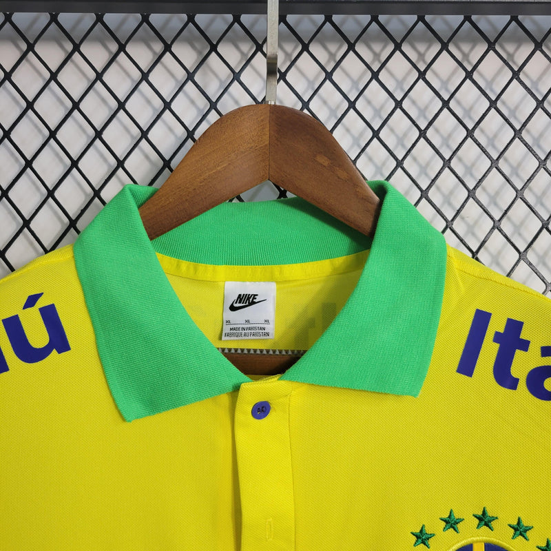 Camisa Seleção Brasileira Amarela Polo 2022/23