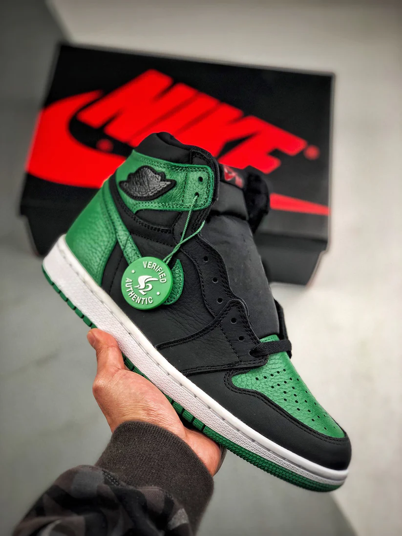 Tênis Nike Air Jordan 1 High Pine Green Black - Rei da Pelada