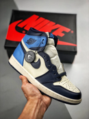 Tênis Nike Air Jordan 1 Retro High "Obsidian UNC" - Rei da Pelada