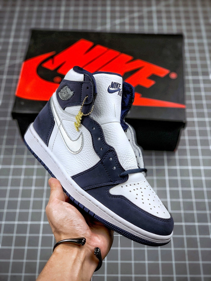 Tênis Nike Air Jordan 1 High CO.JP “Midnight Navy” - Rei da Pelada