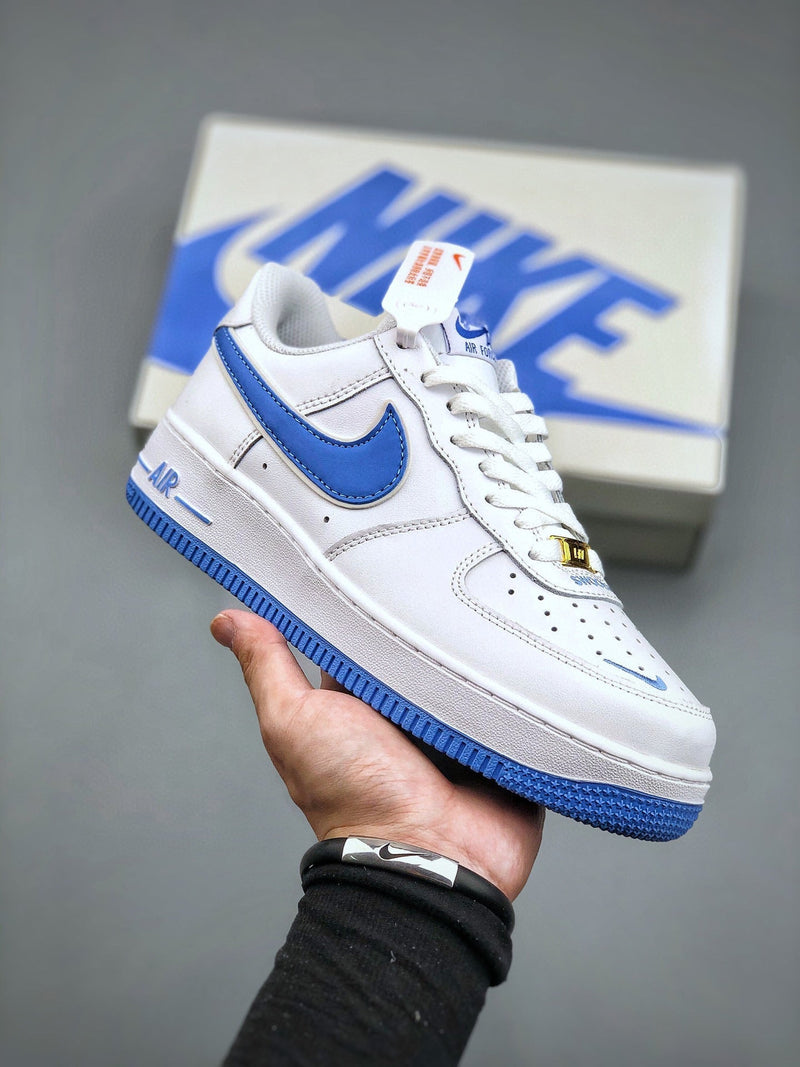 Tênis Nike Air Force 1 Low Swoosh Blue - Rei da Pelada