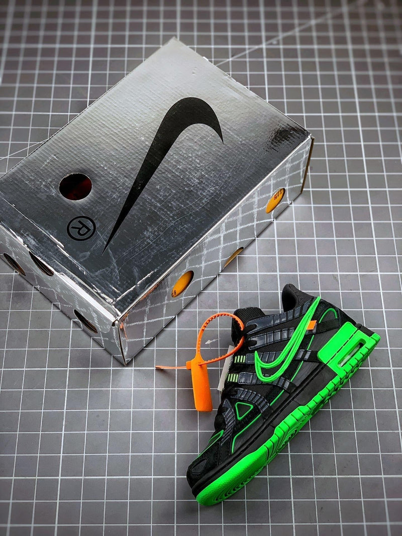 Tênis Nike Air x OFF White Rubber Dunk "Green Strike!" - Rei da Pelada