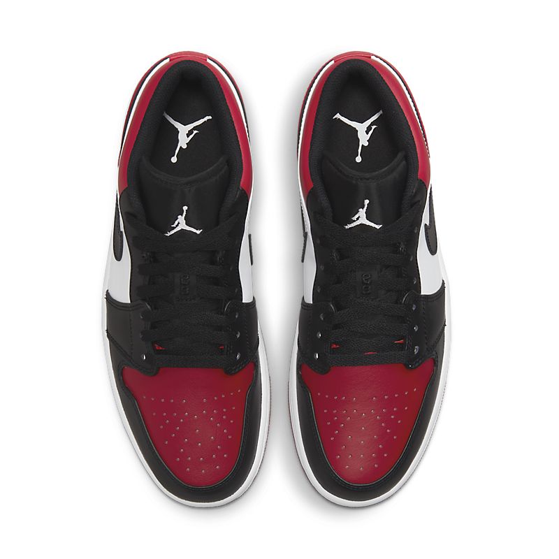 Tênis Nike Air Jordan 1 Low Bred Toe - Rei da Pelada