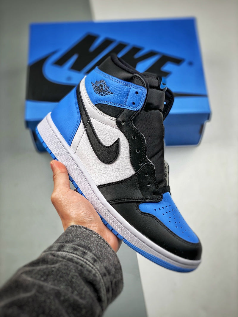 Tênis Nike Air Jordan 1 High "UNC Toe" - Rei da Pelada