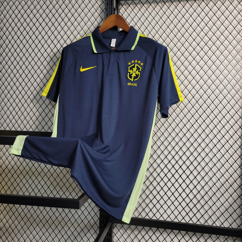 Camisa Seleção Brasileira Azul Polo 2022/23