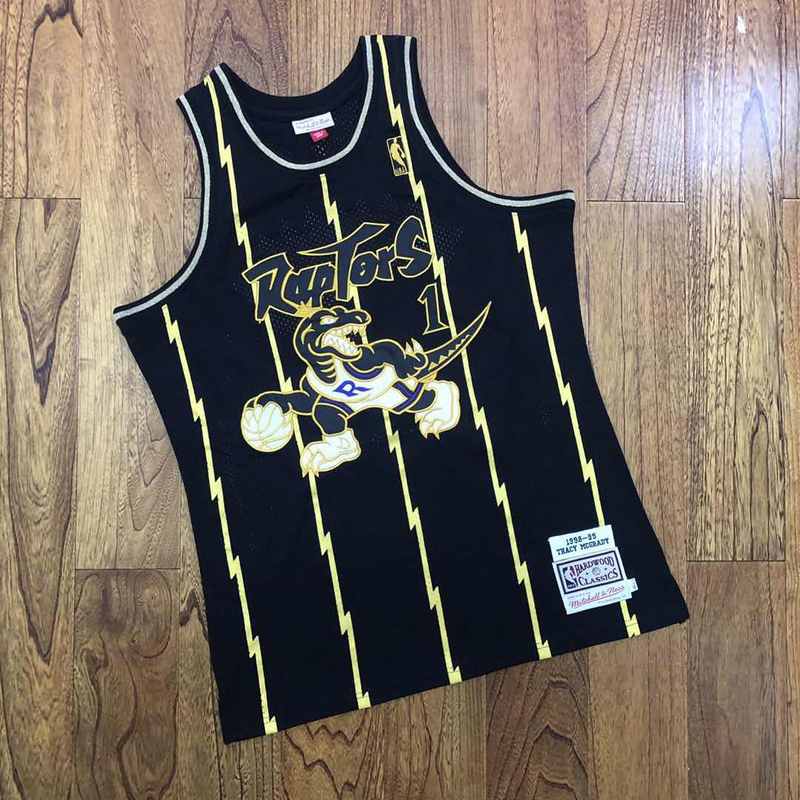 Regata Toronto Raptors Mitchell & Ness Black/Gold 98/99