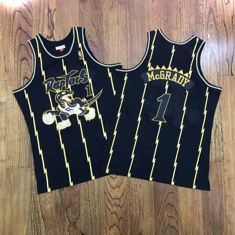 Regata Toronto Raptors Mitchell & Ness Black/Gold 98/99