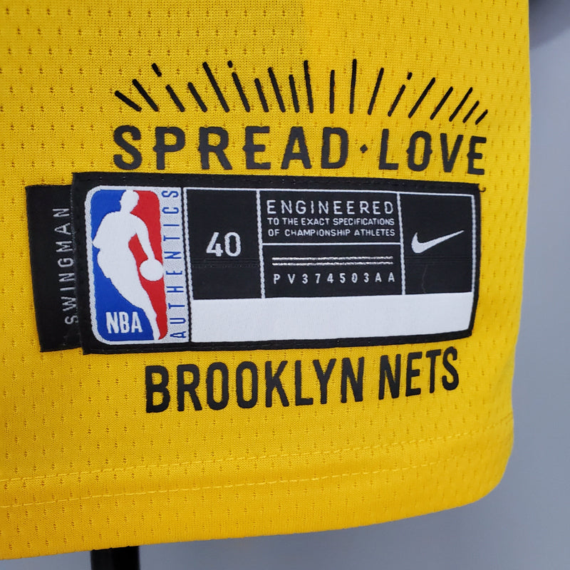 Regata Brooklyn Nets Commemorative Edition Yellow 20/21