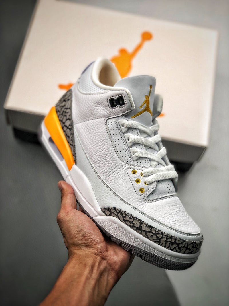 Tênis Nike Air Jordan 3 Retro "Laser Orange" - Rei da Pelada