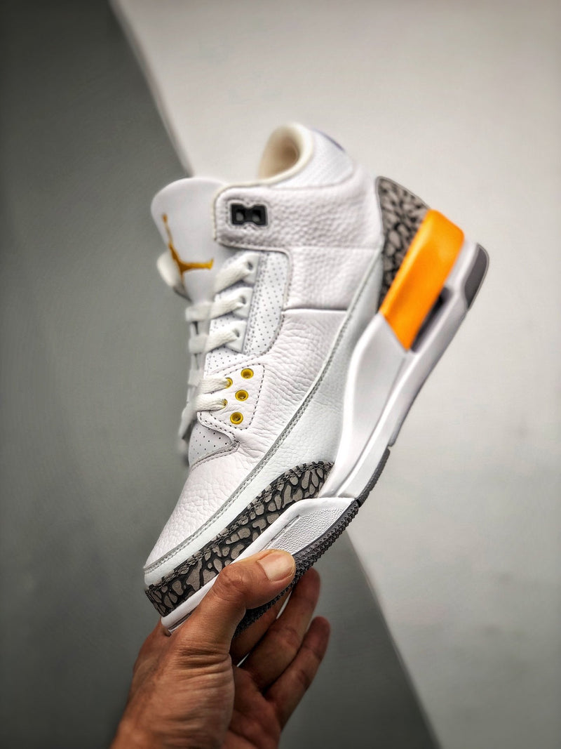 Tênis Nike Air Jordan 3 Retro "Laser Orange" - Rei da Pelada