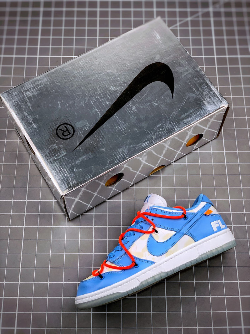 Tênis Nike SB Dunk Low x Off-White UNC - Rei da Pelada