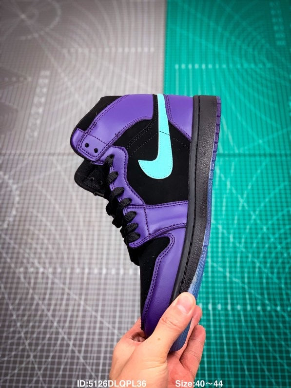 Tênis Nike Air Jordan 1 Zoom High 'Black grape' - Rei da Pelada