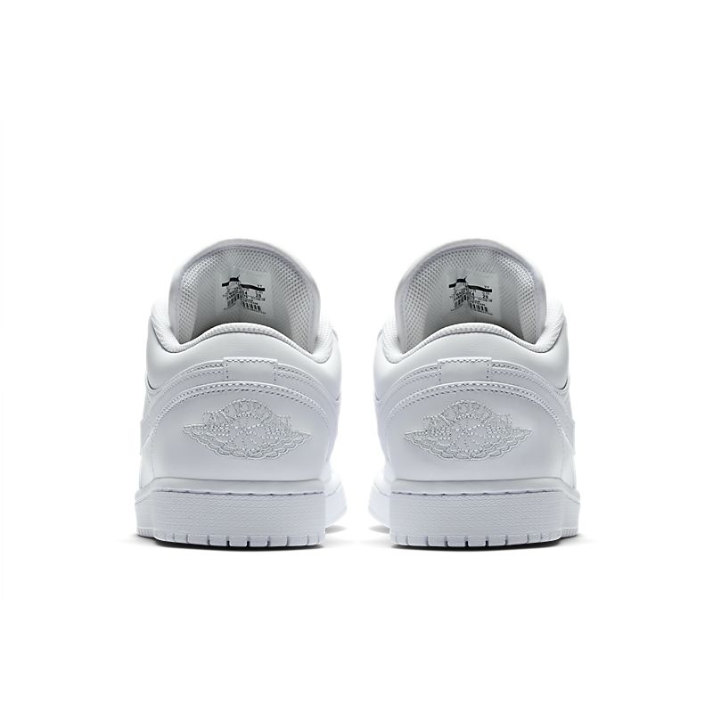 Tênis Nike Air Jordan 1 Low Triple White Logo (GS) - Rei da Pelada