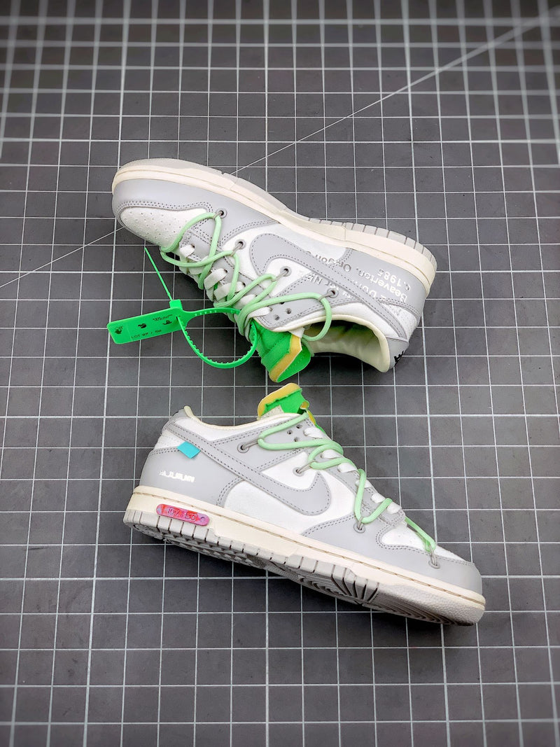 Tênis Nike SB Dunk Low x Off-White 'The 50 - Green' - Rei da Pelada