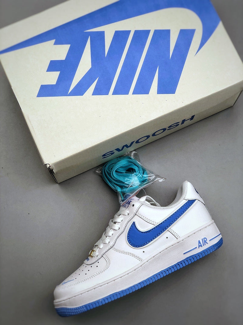 Tênis Nike Air Force 1 Low Swoosh Blue - Rei da Pelada