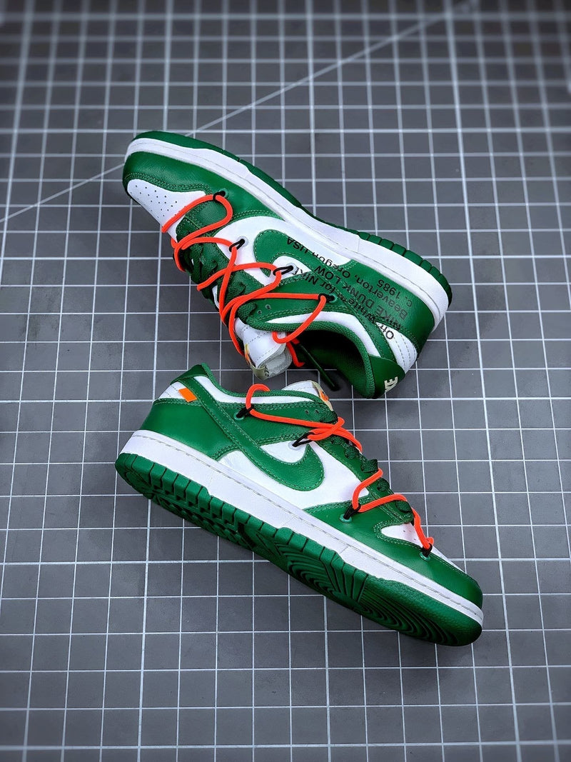 Tênis Nike SB Dunk Low x Off-White 'Pine Green' - Rei da Pelada