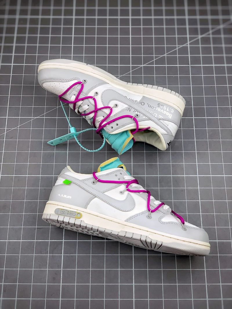 Tênis Nike SB Dunk Low x Off-White 'The 50 - Purple' - Rei da Pelada