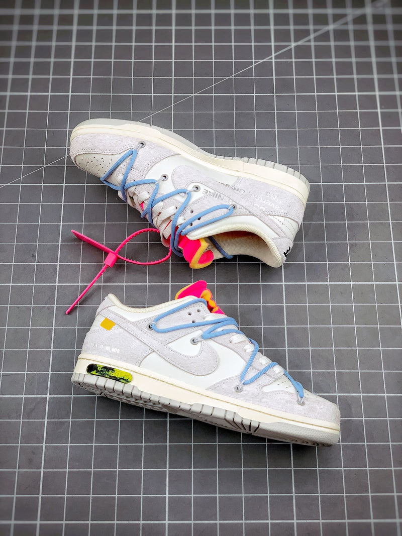 Tênis Nike SB Dunk Low x Off-White 'The 50 - Blue' - Rei da Pelada