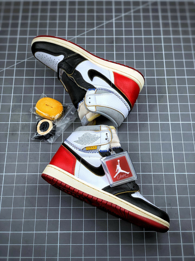 Tênis Nike Air Jordan 1 High "Union Los Angeles Black Toe" - Rei da Pelada