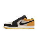 Tênis Nike Air Jordan 1 Low Sail University Gold Black - Rei da Pelada