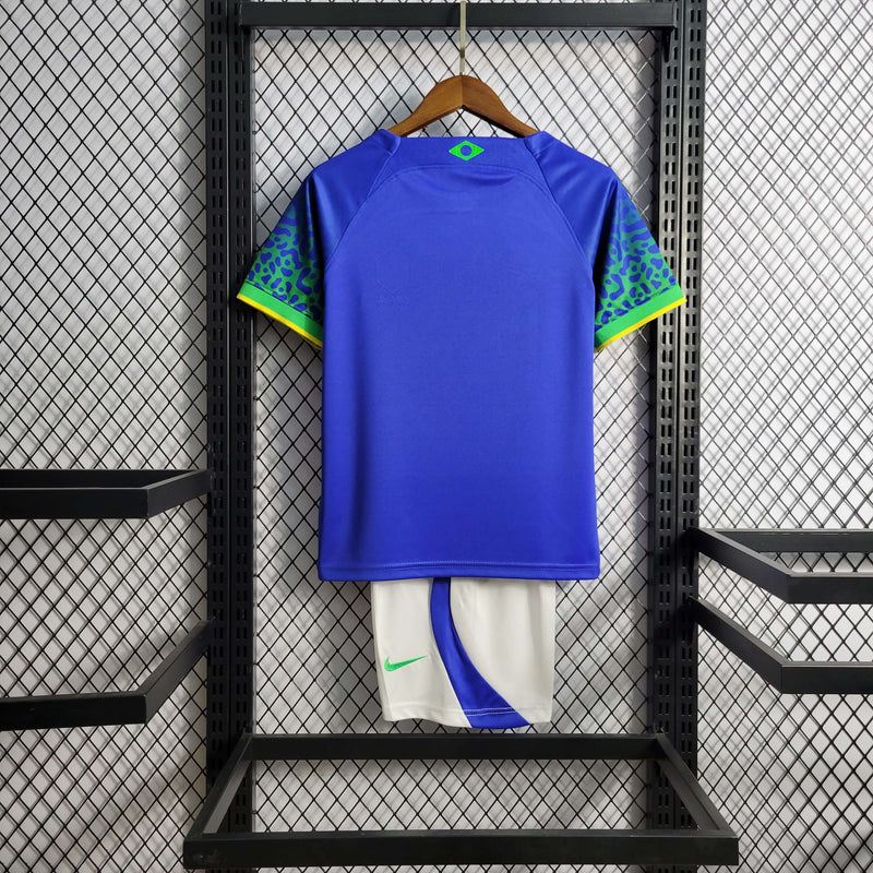 Conjunto Infantil Brasil 2022/23 - Away Torcedor PRO