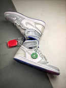 Tênis Nike Air Jordan 1 Retro High Zoom "White Racer Blue" - Rei da Pelada