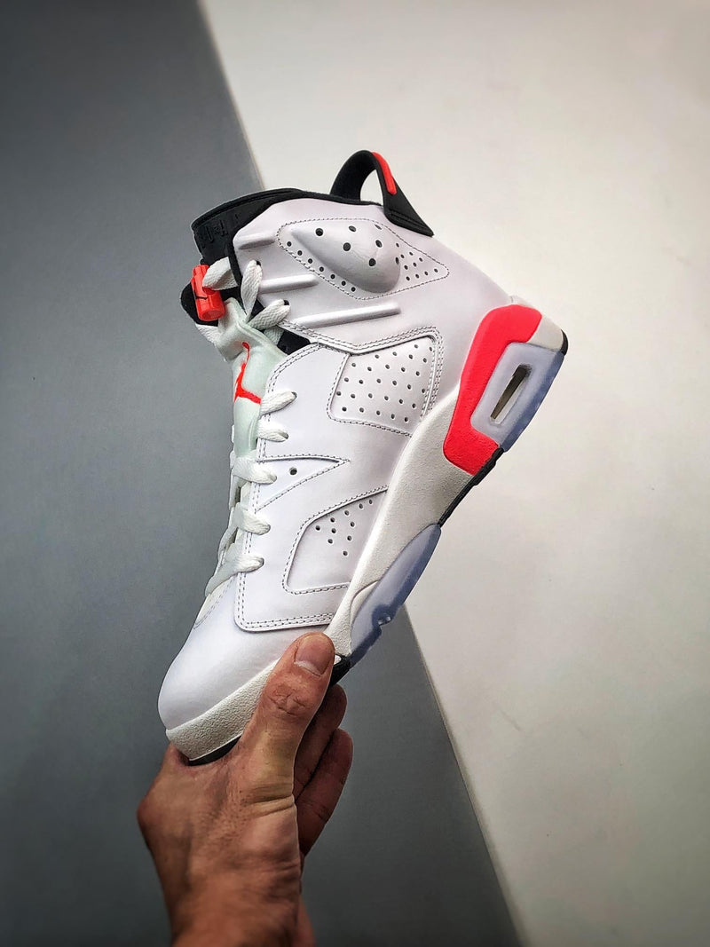 Tênis Nike Air Jordan 6 Retro "Infrared White" - Rei da Pelada