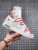 Tênis Nike SB Dunk Low x Off-White 'The 50 - Red' - Rei da Pelada