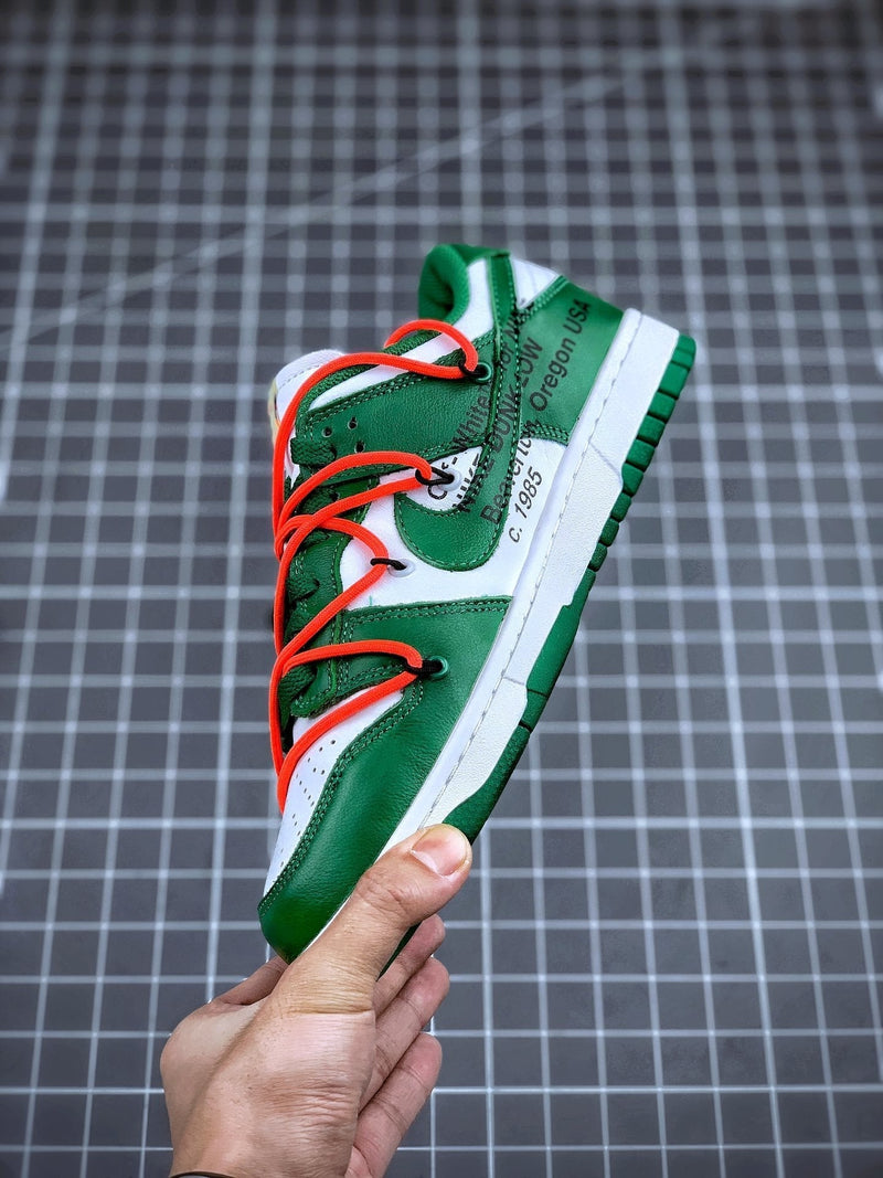 Tênis Nike SB Dunk Low x Off-White 'Pine Green' - Rei da Pelada