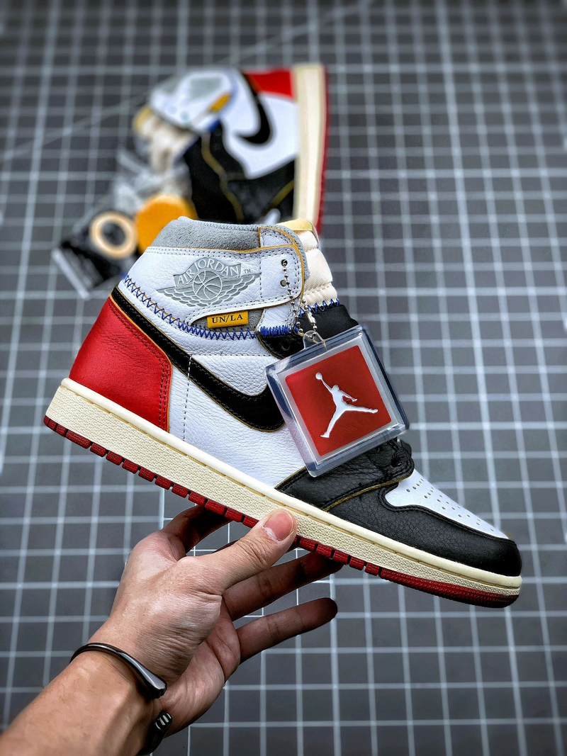 Tênis Nike Air Jordan 1 High "Union Los Angeles Black Toe" - Rei da Pelada