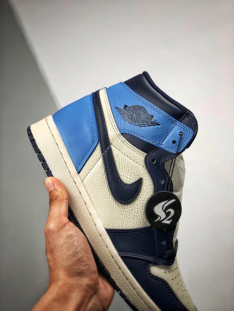 Tênis Nike Air Jordan 1 Retro High "Obsidian UNC" - Rei da Pelada