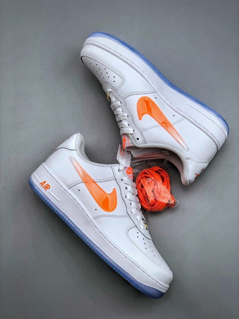 Tênis Nike Air Force 1 Low Orange White - Rei da Pelada