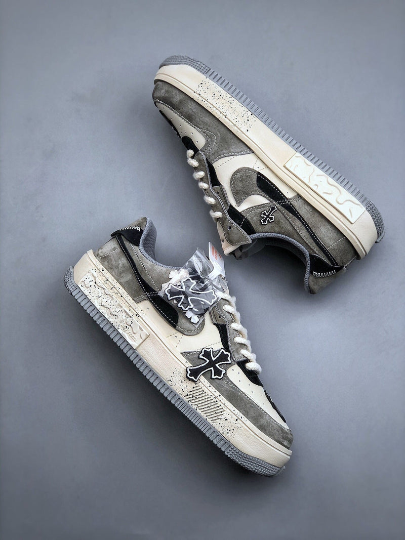 Tênis Nike Air Force 1 Low x CHROME HEARTS - Rei da Pelada