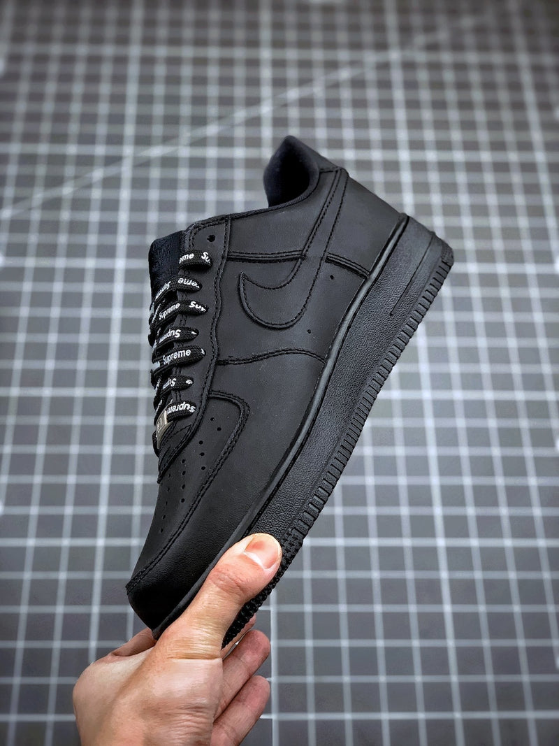 Tênis Nike Air Force 1 Low x Supreme Box Logo Black - Rei da Pelada