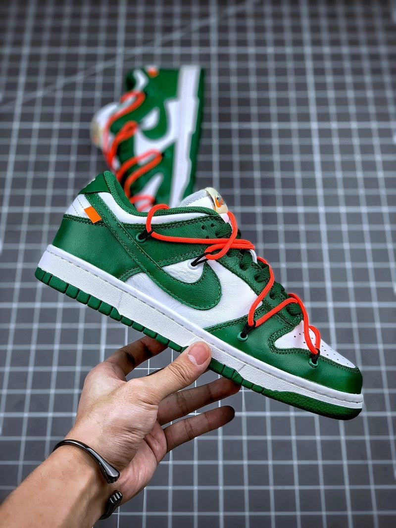 Tênis Nike SB Dunk Low x Off-White 'Pine Green' - Rei da Pelada