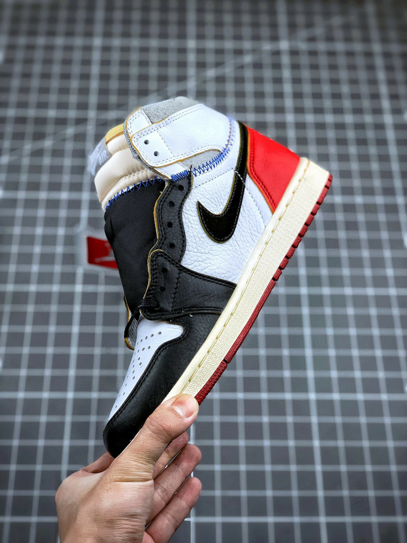 Tênis Nike Air Jordan 1 High "Union Los Angeles Black Toe" - Rei da Pelada