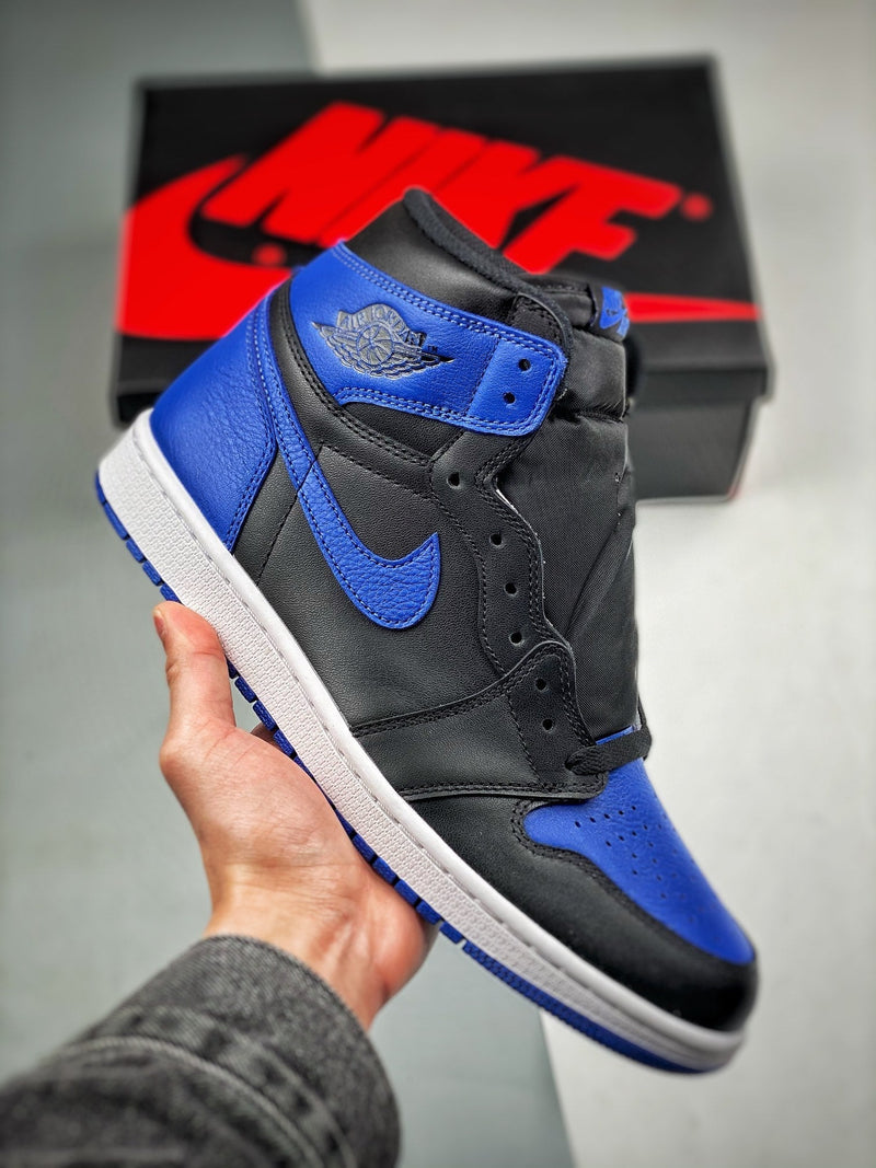 Tênis Nike Air Jordan 1 Retro High "Black Royal Blue" - Rei da Pelada