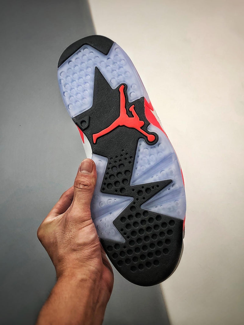 Tênis Nike Air Jordan 6 Retro "Infrared White" - Rei da Pelada