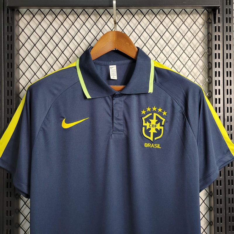 Camisa Seleção Brasileira Azul Polo 2022/23