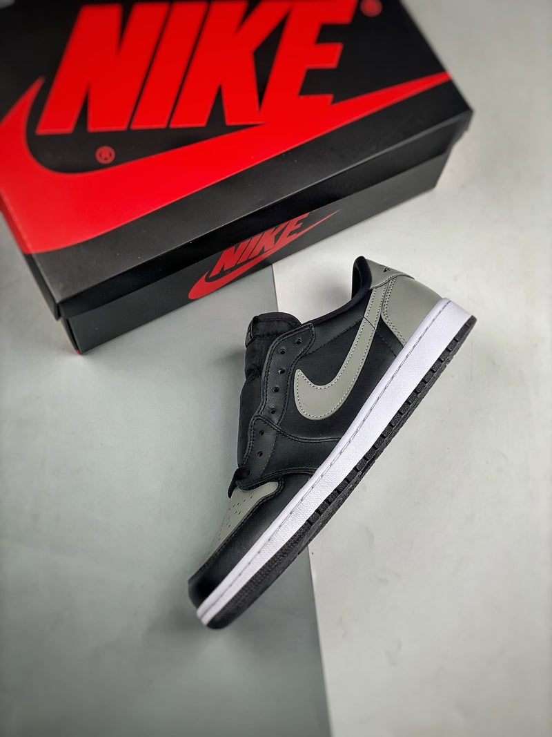 Tênis Nike Air Jordan 1 Low Retro "Black Grey" - Rei da Pelada