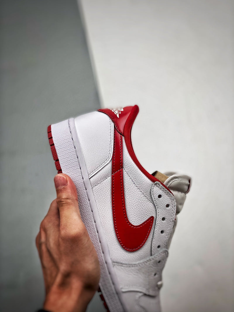 Tênis Nike Air Jordan 1 Low Retro "White Varsity Red" - Rei da Pelada