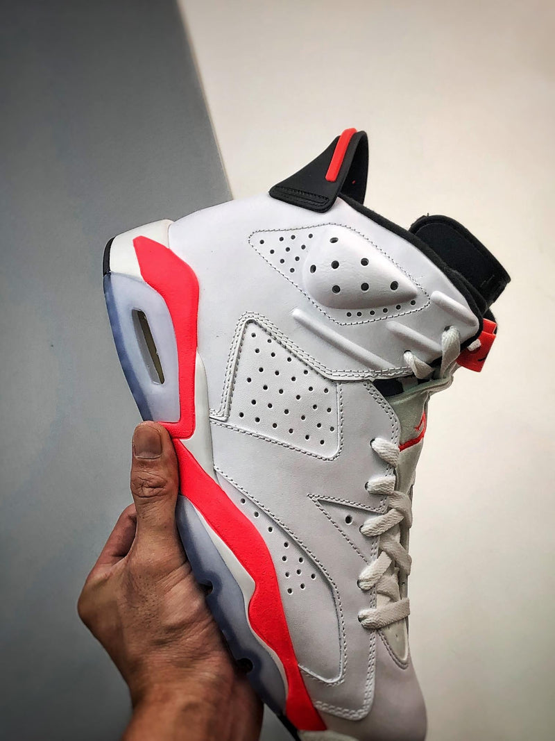 Tênis Nike Air Jordan 6 Retro "Infrared White" - Rei da Pelada