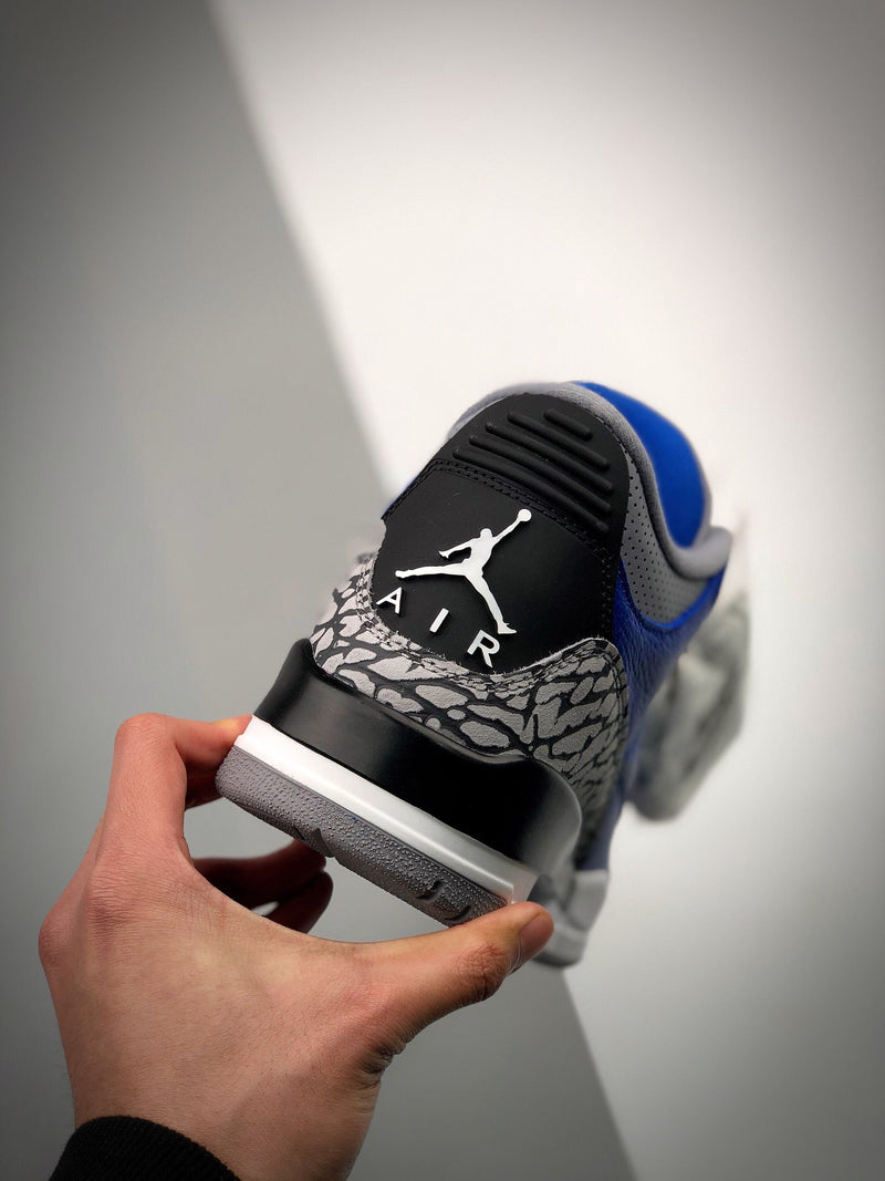 Tênis Nike Air Jordan 3 Retro "Blue Cement" - Rei da Pelada