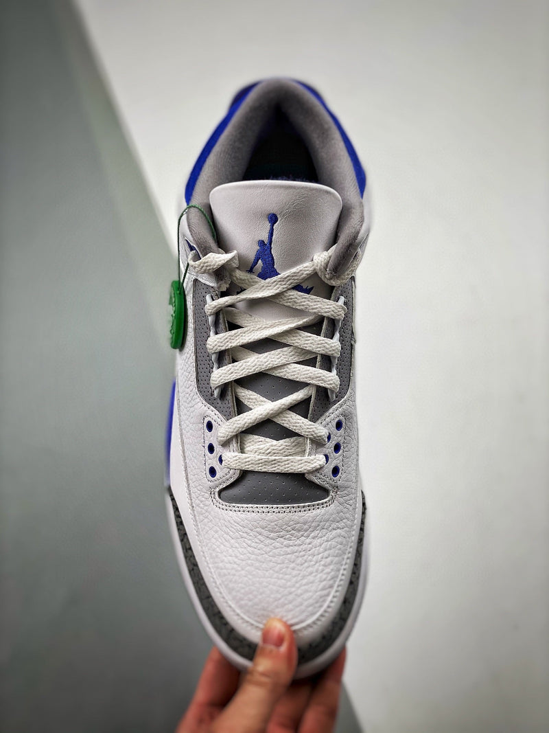 Tênis Nike Air Jordan 3 Retro "Racer Blue CT" - Rei da Pelada