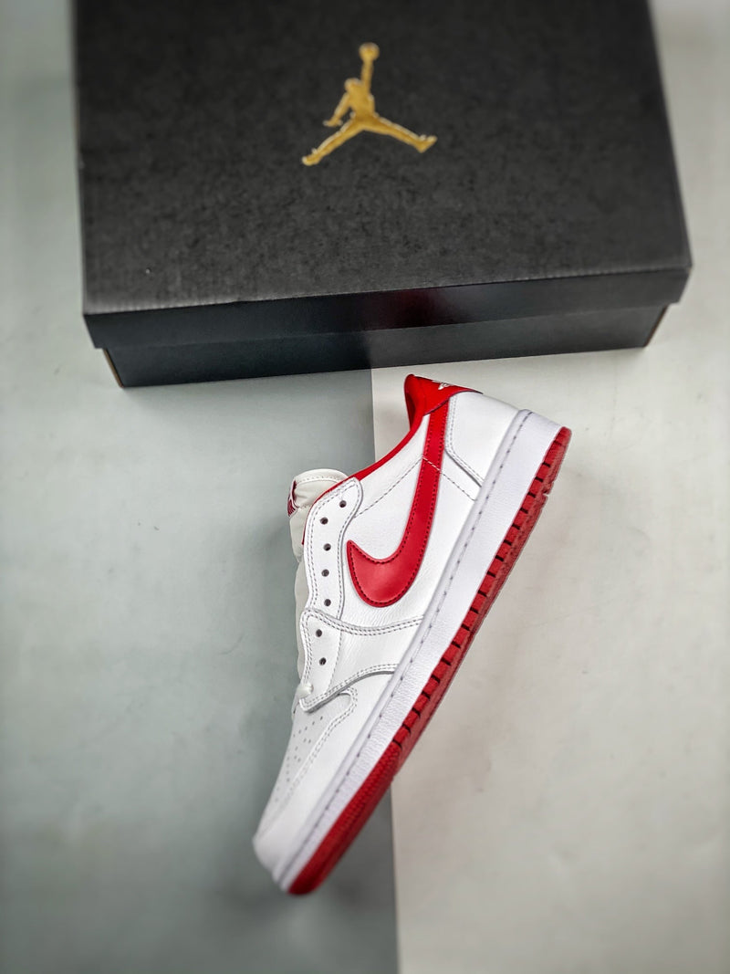 Tênis Nike Air Jordan 1 Low Retro "White Varsity Red" - Rei da Pelada